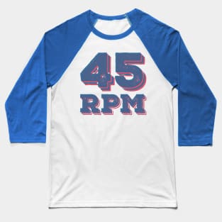 45 RPM Vinyl Record Lovers Collection Baseball T-Shirt